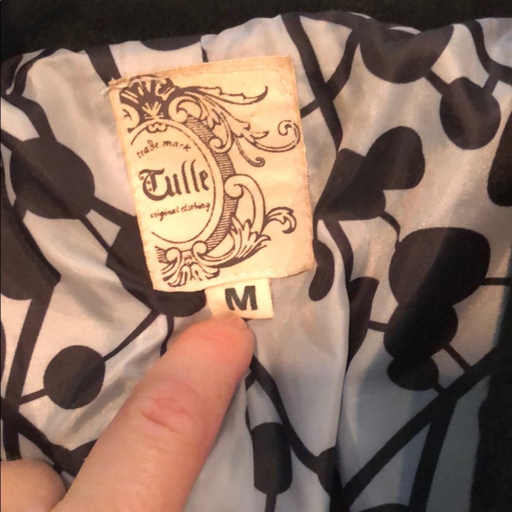 Black Wool Coat - image 3